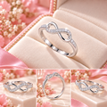 แหวนอินฟินิตี้ (Infinity Ring) เนื้อเงิน